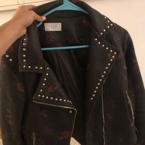 Brown Faux Leather Jacket